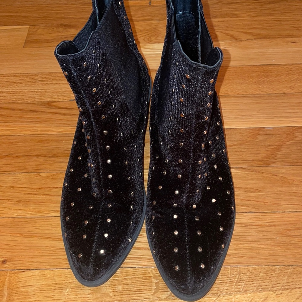 Black studded booties worn few times !